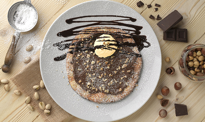 Pizzeta con Nutella & Gelato de Ginos ¡te encantará!