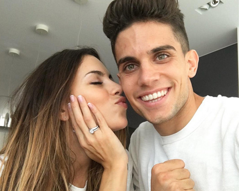 Melissa Jiménez se casa con Marc Bartra