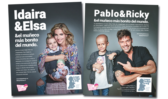 Elsa y Ricky, contra el cáncer infantil