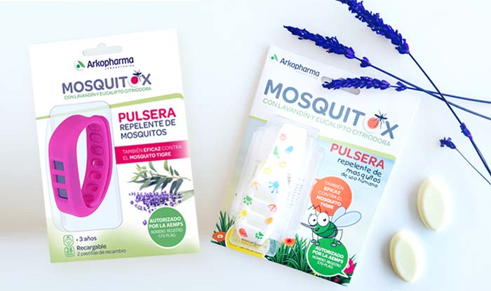 Picaduras a raya con las pulseras Mosquitox