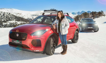 Tamara Falcó pone a prueba su Jaguar E-PACE Diesel 4×4 en las pistas de Andorra